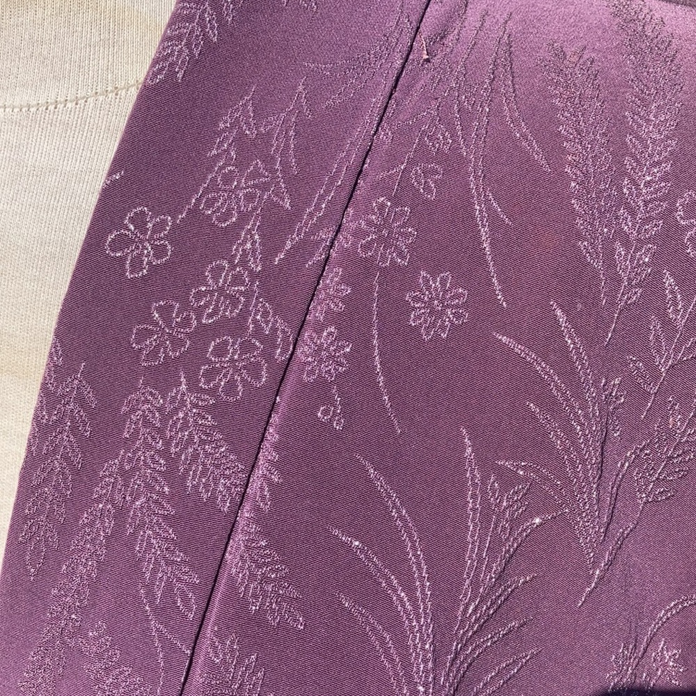 Vintage Kimono Lavender Silver Threading - Picture 8 of 16